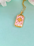 Gold Sun Eye Pendant Necklace, 7401