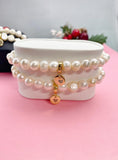Natural Cultured Freshwater Pearl Beads Stretch Bracelets, B7326