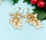 Natural Cultured Freshwater Pearl Charm Earrings, E7329