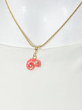 Chameleon Necklace, Gold Tiny Animal Charm Jewelry Gift, 6907