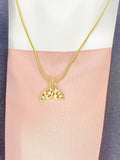 18K Gold Plated Mermaid Tail Pendant Necklace, Ocean Beach Fantasy Jewelry Gift, 7356