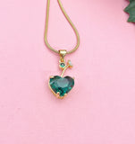 18K Gold Plated Cherry Pendant Necklace, 7358