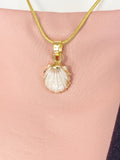 Seashell Pendant Necklace, 7360