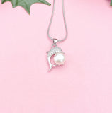 Silver Dolphin Necklace, 7366