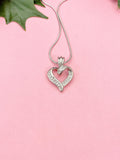 Silver Heart Necklace, 7367