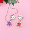 Silver Scallop Pendant Necklace, 7370