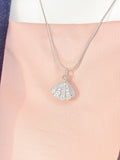 Silver Scallop Pendant Necklace, 7370