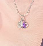 Silver Scallop Pendant Necklace, 7370