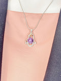 Silver Penguin Pendant Necklace, 7371