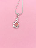 Silver Peacock Pendant Necklace, 7372