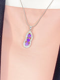 Silver Peapod Pendant Necklace, 7373