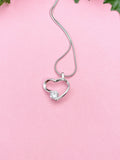 Silver Heart Pendant Necklace, 7381