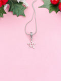 Silver Star Necklace, 7386