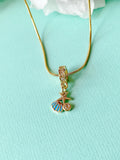 Gold Starfish with Scallop Beach Lover Necklace, 7394