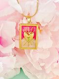Gold Heart Pendant Necklace, 7400
