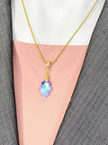Gold Hamsa Hand Pendant Necklace, 7409