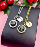 Ruby in Zoisite Necklace, Natural Ruby in Zoisite Gemstone Jewelry, N7412