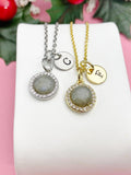 Labradorite Necklace, Natural Labradorite Gemstone Jewelry, N7413