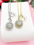 Labradorite Necklace, Natural Labradorite Gemstone Jewelry, N7413