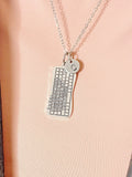 Silver Computer Keyboard Charm Necklace, N5804N