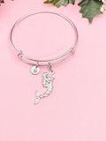 Silver Mermaid Charm Bracelet, B356
