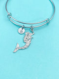 Silver Mermaid Charm Bracelet, B356