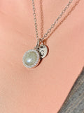 Silver Labradorite Necklace, Natural Labradorite Gemstone Jewelry, SN7413