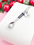 Silver Spoon Charm Necklace, N7416