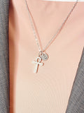 Silver Ankh Necklace, Egyptian Life Symbol Pendant, Personalized Meaningful Jewelry, N7459