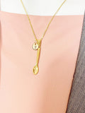 Gold Spoon Necklace, Spoon Pendant, Personalized Food Lovers Bakers Cooks Chef Gift, Cooking Gift, Everyday Wear, N7464