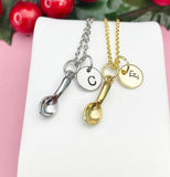 Gold or Silver Spoon Necklace, Spoon Pendant, Personalized Food Lovers Bakers Cooks Chef Gift, Cooking Gift, Everyday Wear, N7465