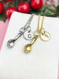 Gold or Silver Spoon Necklace, Spoon Pendant, Personalized Food Lovers Bakers Cooks Chef Gift, Cooking Gift, Everyday Wear, N7465