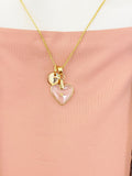 Real Mustard Seed Heart Necklace, Hope Courage New Beginnings Jewelry Gift, Tarnish Resistant, 7468