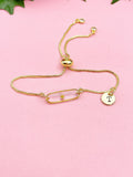 Mustard Seed Bracelet, Clear Resin Oval Pendant Adjustable Bracelet, Personalized Initial Charm, Faith Symbol Jewelry Gift for Her, N7479