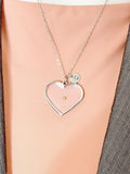 Real Mustard Seed heart Pendant Necklace, Personalized Faith Jewelry, Tarnish Resistant Stainless Steel, 7447
