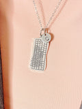 Silver Computer Keyboard Charm Necklace, N5804N