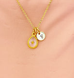 Real Mustard Seed Teardrop Necklace, Hope Courage New Beginnings Jewelry Gift, 7469