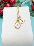 Real Mustard Seed Teardrop Necklace, Hope Courage New Beginnings Jewelry Gift, 7469
