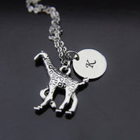 Giraffe Necklace, Silver Giraffe Charm, Animal Charm, Personalized Gift, Gift for Her, Gift for Mom, Best Friend Gift, Coworker Gift