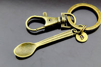 Bronze Spoon Charm Keychain N2663