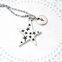Star Necklace, Silver Star Charm, Celestial Necklace, Celestial Jewelry, Personalized Gift, Best Friend Gift, Coworker Gift