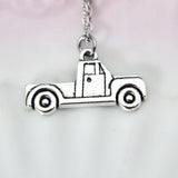 Best Christmas Gift, Silver Truck Charm, Car Necklace, Car Charm, Vehicle Charm, Personalized Gift, N214