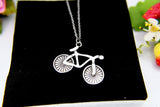 Best Christmas Gift, Silver Bicycle Charm Necklace, Bicycle Charm, Sports Charm, Biker Charm, Biker Gifts, Best Friends Gift, N241