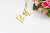 Japanese Paper Airplane Necklace, Paper Airplane Charm, Teen Gift, N154