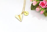 Japanese Paper Airplane Necklace, Paper Airplane Charm, Teen Gift, N154