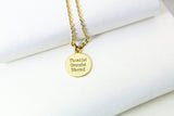 Blessed Necklace, Gold Necklace, Dainty Necklace, Delicate Minimal Necklace, Mothers Day Gift, Sister Gift, G050