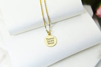 Blessed Necklace, Gold Necklace, Dainty Necklace, Delicate Minimal Necklace, Mothers Day Gift, Sister Gift, G050