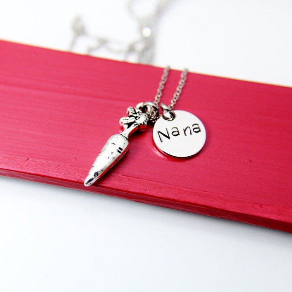 Nana Gift Necklace, Nana Present, Best Nana, Necklace Gift, Jewelry for Nana, New Grandma To Be, Nana To Be, Carrot, N1812