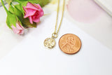 Gold Peace Charm Necklace, 18K Gold Plate Peace Sign Charm, Peace Gift, Best Friends Gift, N2171