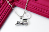 Best Christmas Gift, Train Locomotive Necklace, Steam Train Charm, Steam Engine Train Charm, Streamliner Charm, Personalized Gift, N2206
